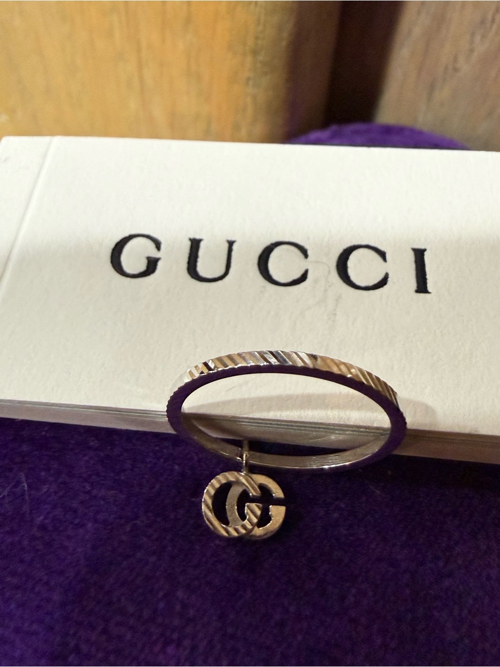 Gucci Gold Double-G Charm Ring - Picture 6 of 9